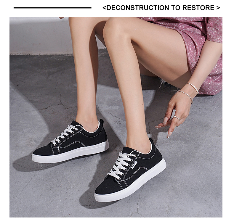 Unisex Commute Solid Color Round Toe Casual Shoes Canvas Shoes display picture 3