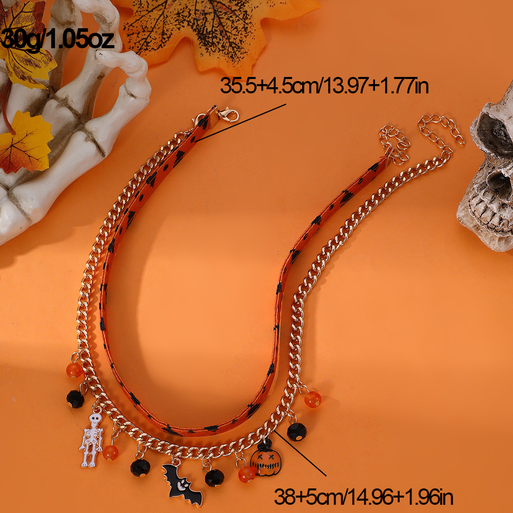 Exaggerated Funny Halloween Pattern Alloy Halloween Women's Layered Necklaces display picture 6