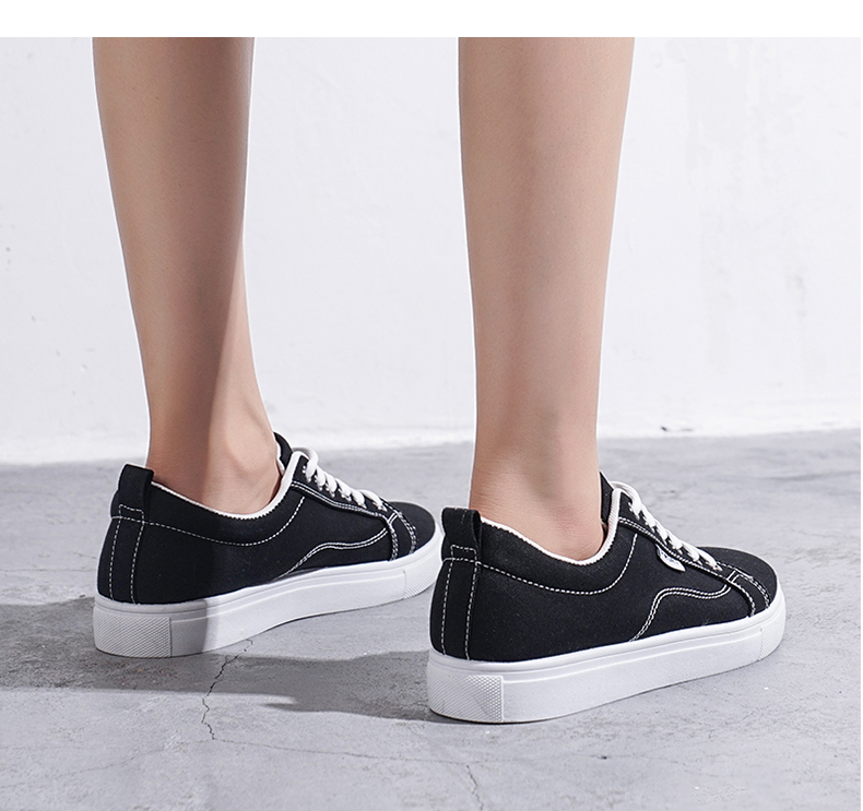 Unisex Commute Solid Color Round Toe Casual Shoes Canvas Shoes display picture 10