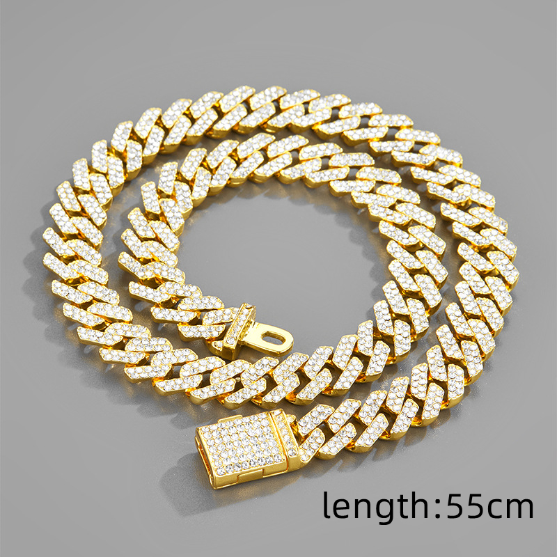 Hip-hop Vintage Style Simple Style Solid Color Alloy Plating Inlay Zircon Gold Plated Silver Plated Men's Bracelets Necklace display picture 4