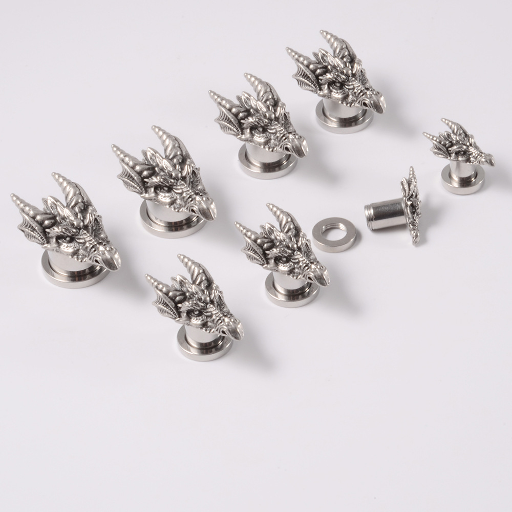 Hip-hop Retro Solid Color Stainless Steel Ear Studs display picture 9