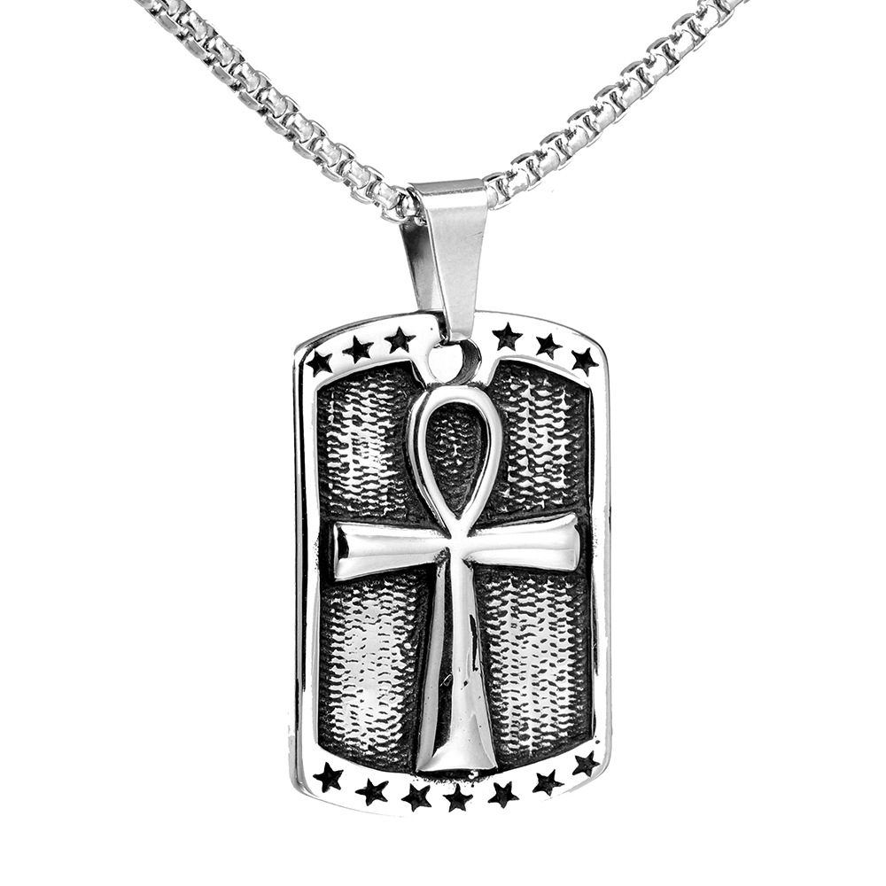 Hip-Hop Cross Stainless Steel None 18K Gold Plated Rhodium Plated Unisex display picture 4