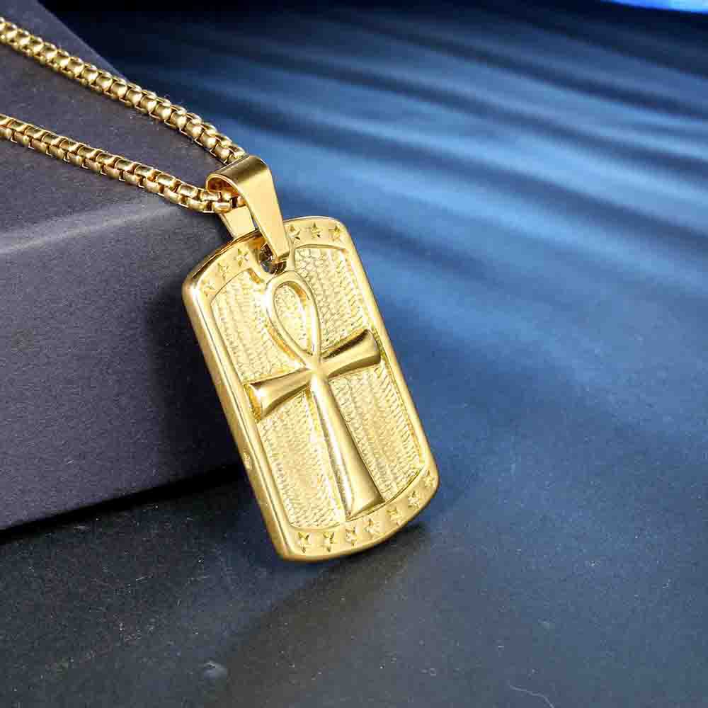Hip-Hop Cross Stainless Steel None 18K Gold Plated Rhodium Plated Unisex display picture 6