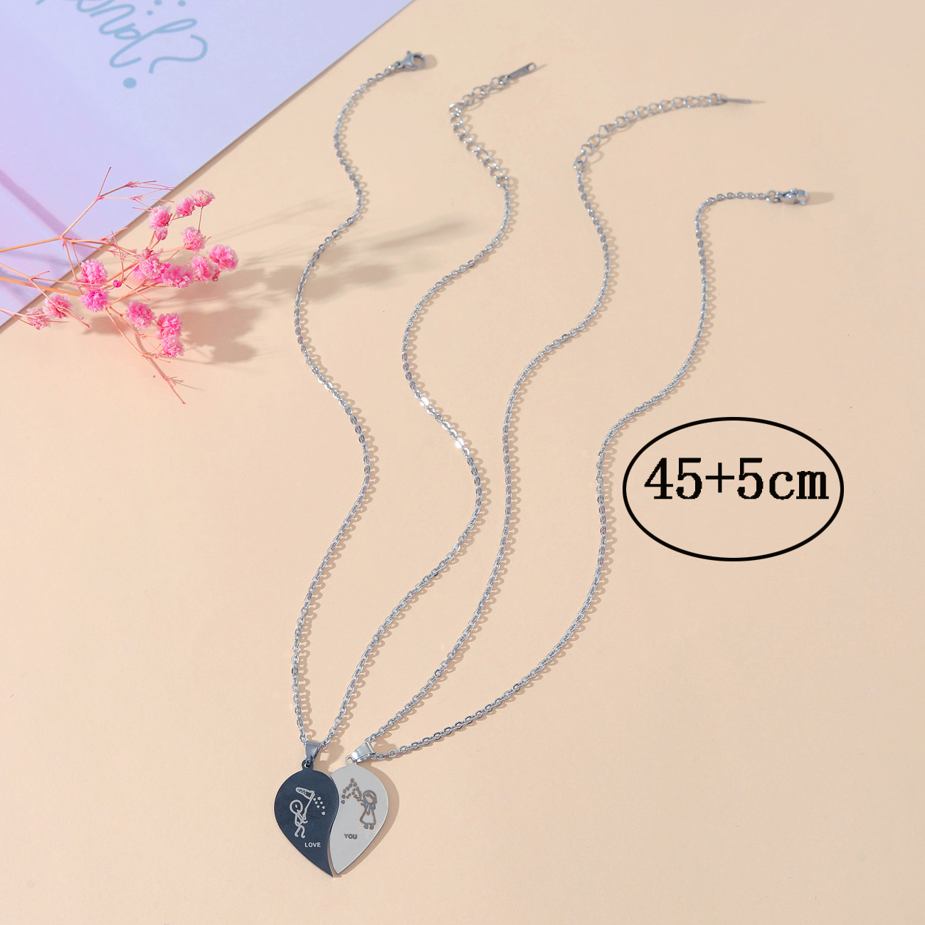 Cute Simple Style Cartoon Character Stainless Steel Handmade Plating Pendant Necklace display picture 8