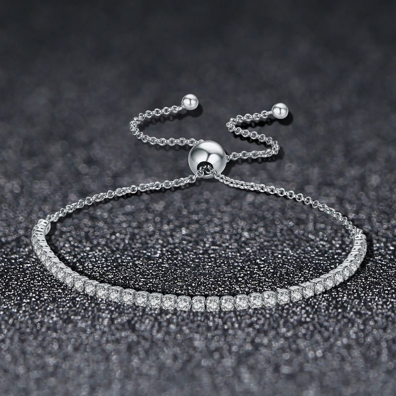 Décontractée Mignon Forme De Cœur Chat Papillon Argent Sterling Or Blanc Plaqué Zircon Bracelets En Masse display picture 1