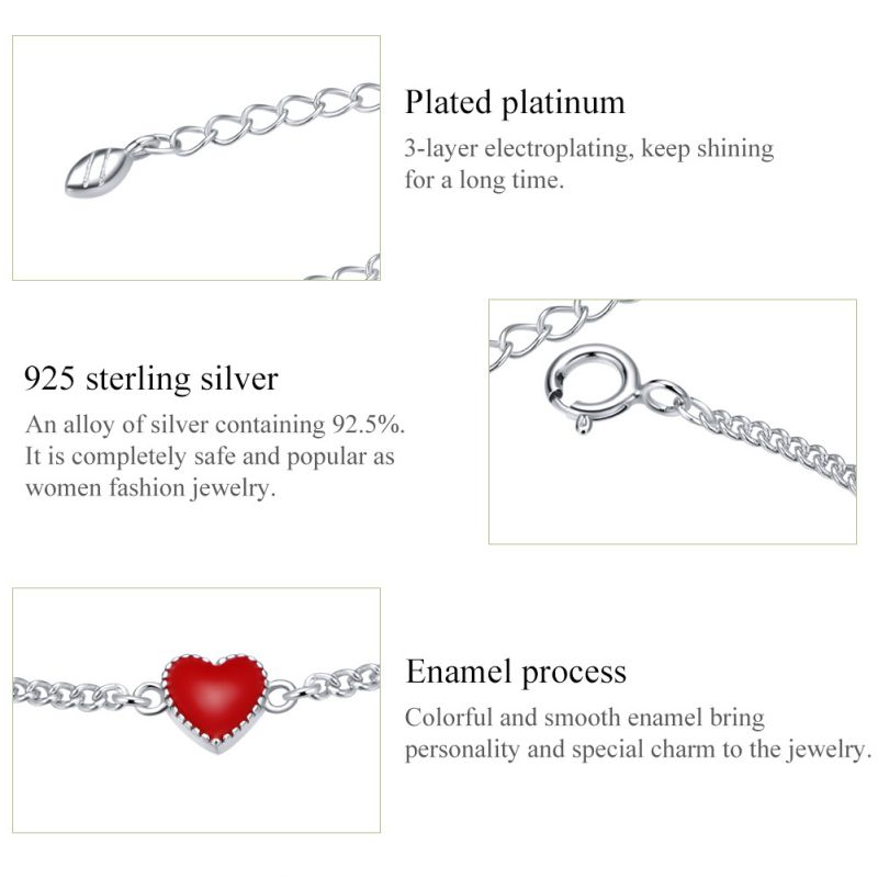 Casual Cute Heart Shape Cat Butterfly Sterling Silver White Gold Plated Zircon Bracelets In Bulk display picture 52