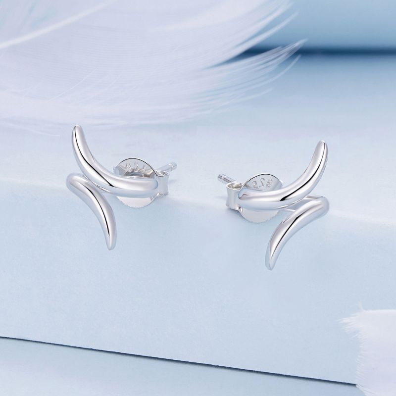 1 Paire Mignon Sucré Citrouille Chat Papillon Argent Sterling Boucles D'oreilles display picture 57