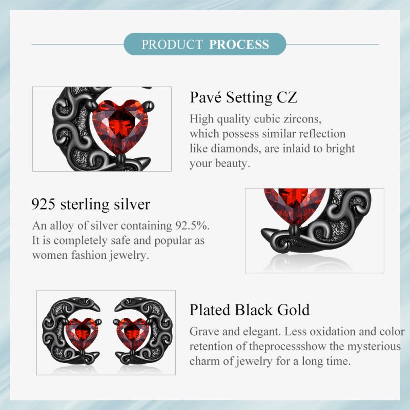 1 Pair Glam Romantic Heart Shape Inlay Sterling Silver Zircon Ear Cuffs display picture 15
