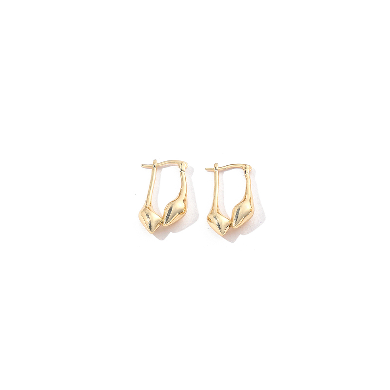 1 Pair Ig Style Geometric Irregular Polishing Plating Copper 18k Gold Plated Earrings Ear Studs display picture 15