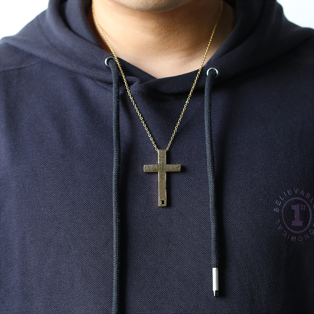 Casual Retro Cross Stainless Steel Men's Pendant Necklace display picture 6