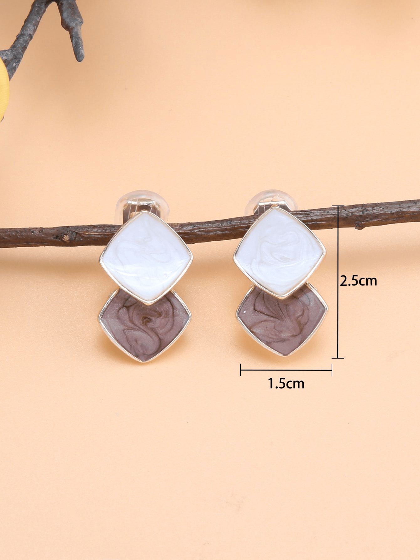 1 Paire Style Ig Style Simple Géométrique Alliage De Zinc Clips D'oreille display picture 3