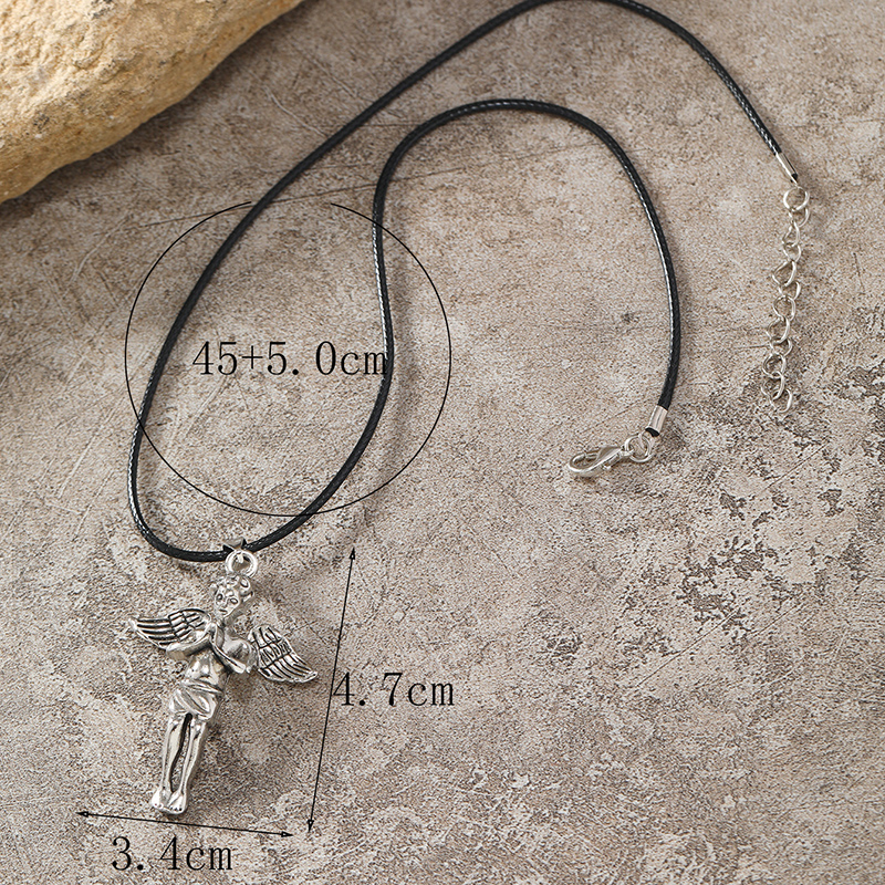 Punk Cross Scorpion Skull Alloy Plating Silver Plated Unisex Pendant Necklace display picture 27