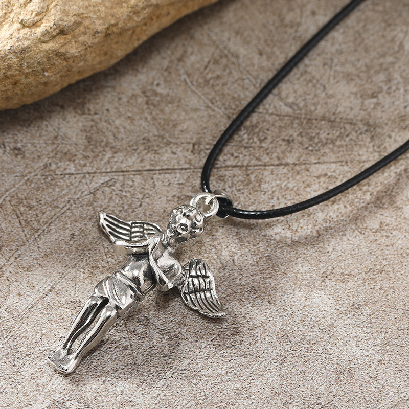 Punk Cross Scorpion Skull Alloy Plating Silver Plated Unisex Pendant Necklace display picture 30