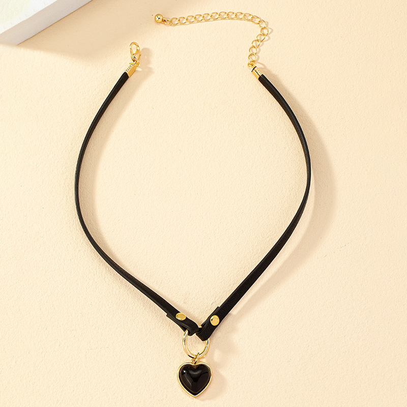 Lady Classic Style Heart Shape Alloy Plating 14k Gold Plated Women's Choker display picture 1