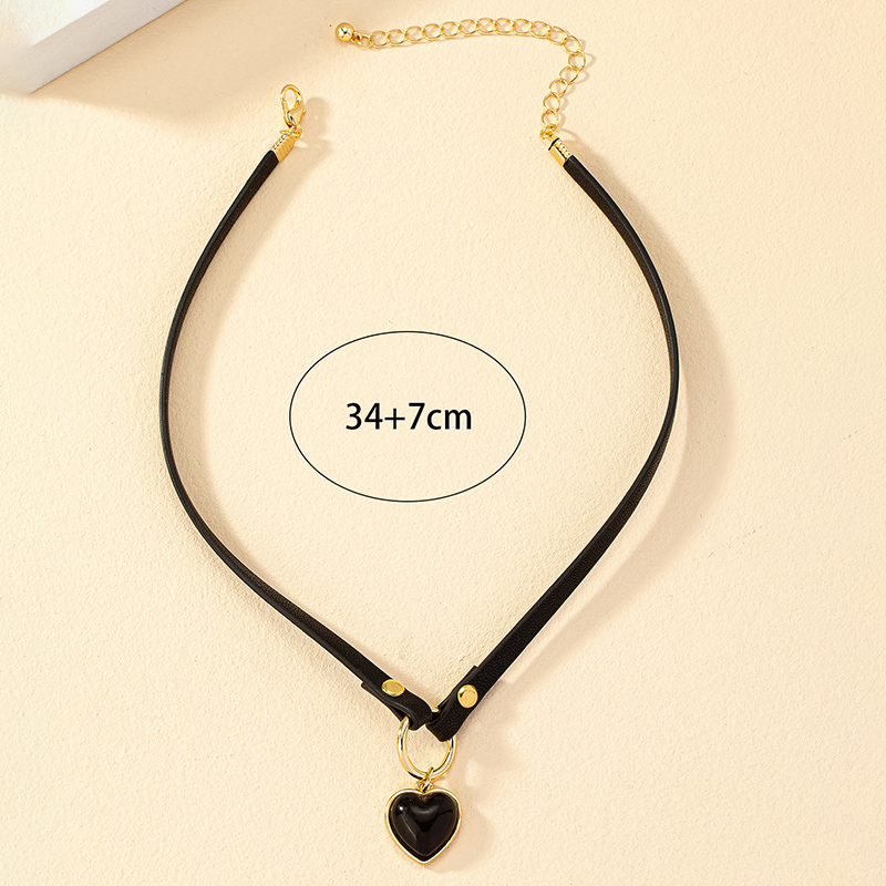Lady Classic Style Heart Shape Alloy Plating 14k Gold Plated Women's Choker display picture 4