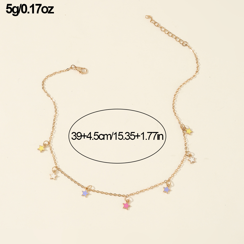 Sweet Star Alloy Chain Women's Necklace display picture 7
