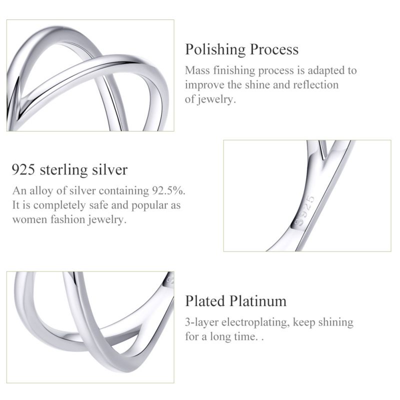 Einfacher Stil Einfarbig Sterling Silber Ringe In Masse display picture 5