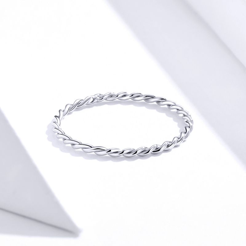 Einfacher Stil Einfarbig Sterling Silber Ringe In Masse display picture 7