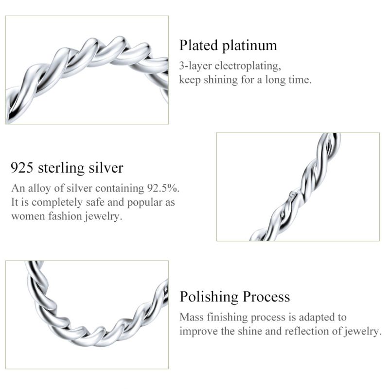 Einfacher Stil Einfarbig Sterling Silber Ringe In Masse display picture 9