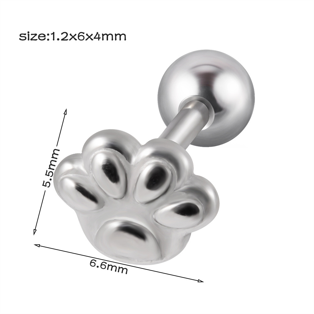 1 Piece Simple Style Cool Style Geometric Snake Lightning Stainless Steel Ear Studs display picture 9