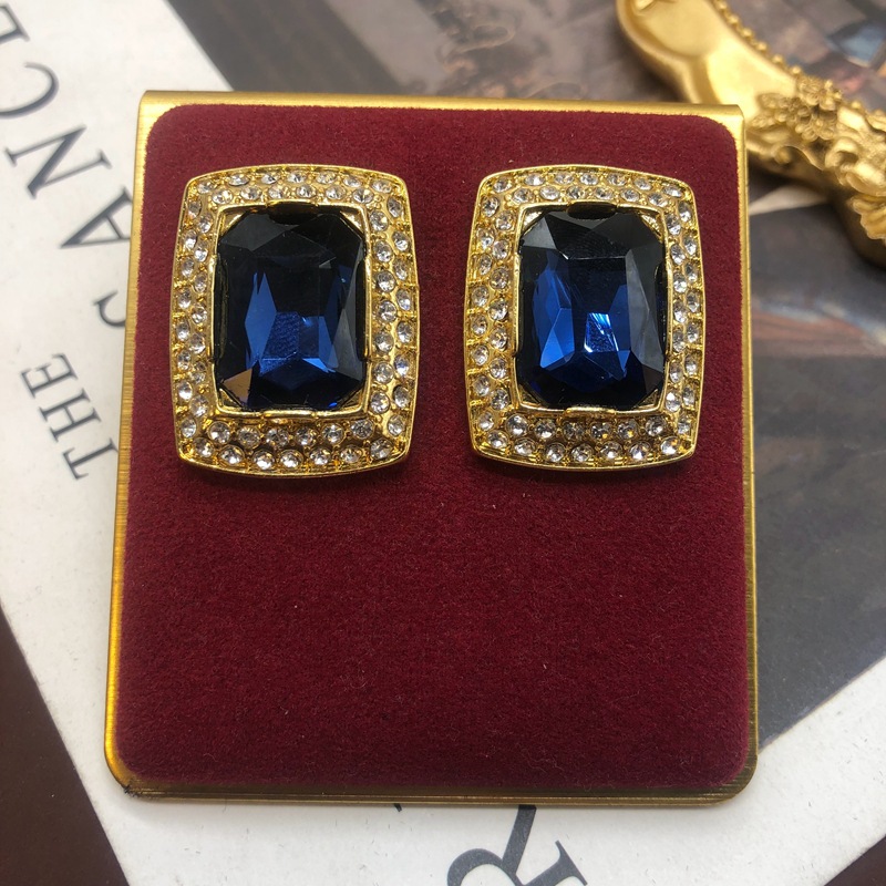Retro Square Alloy Wholesale Earrings Necklace display picture 10
