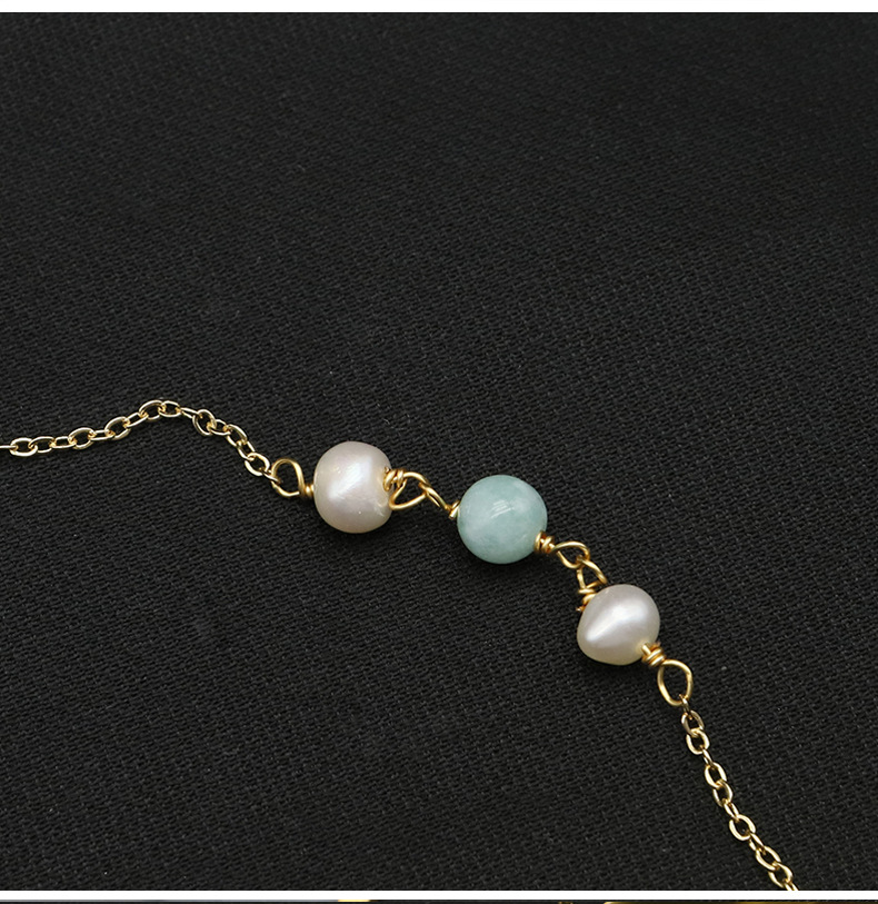 Retro Round Freshwater Pearl Copper Plating 18k Gold Plated Pendant Necklace display picture 2