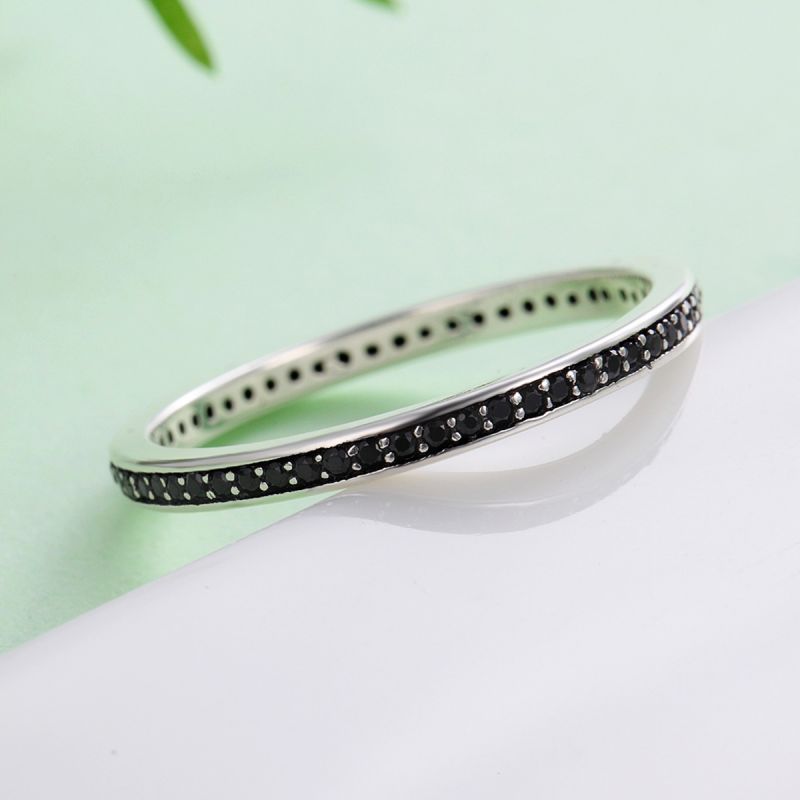 Casual Round Heart Shape Sterling Silver Inlay Zircon Rings display picture 11