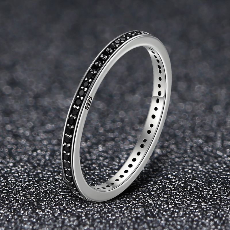 Casual Round Heart Shape Sterling Silver Inlay Zircon Rings display picture 17