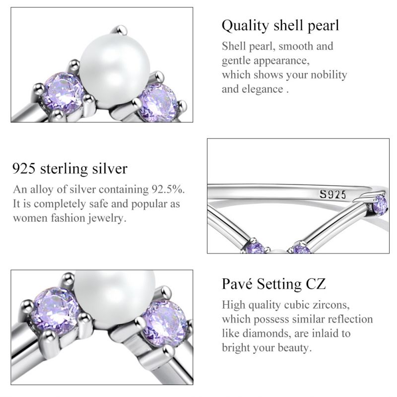 Casual Round Heart Shape Sterling Silver Inlay Zircon Rings display picture 27