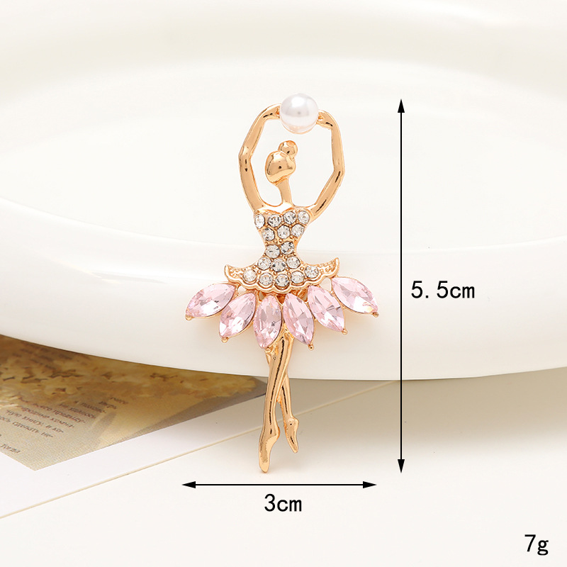 Sweet Cartoon Character Alloy Plating Inlay Artificial Crystal Jewelry Accessories display picture 3