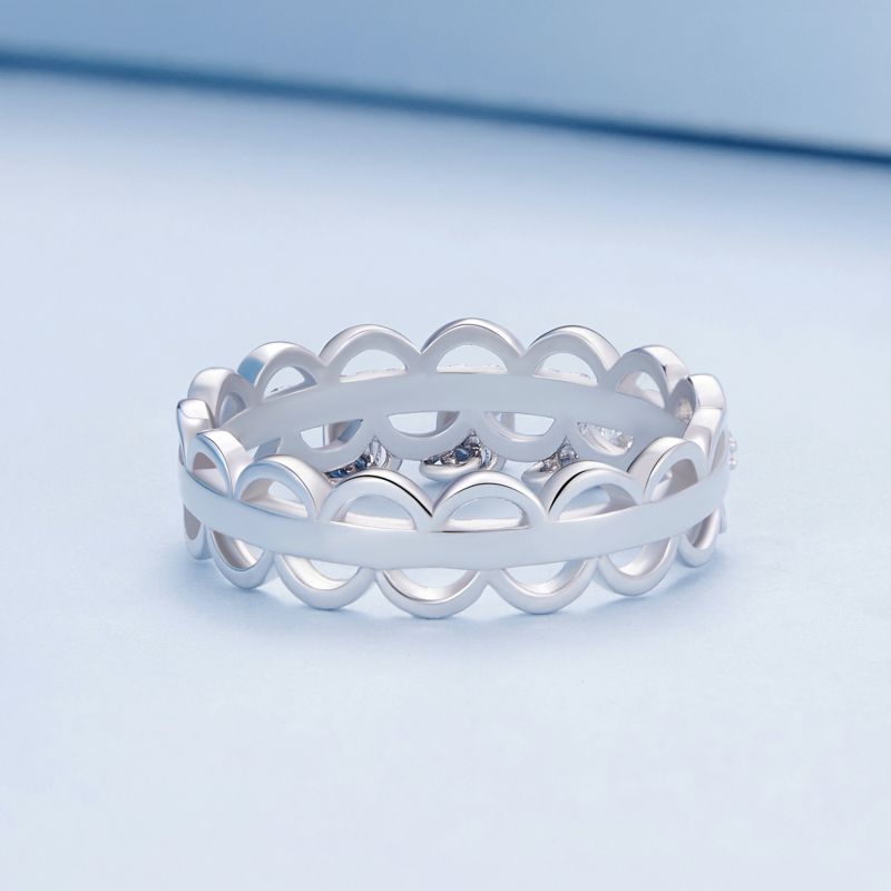 Elegant Simple Style Tassel Sterling Silver Inlay Zircon Rings display picture 16