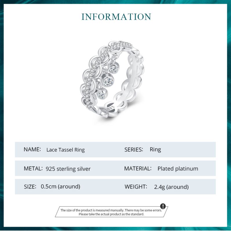 Elegant Einfacher Stil Quaste Sterling Silber Inlay Zirkon Ringe display picture 11