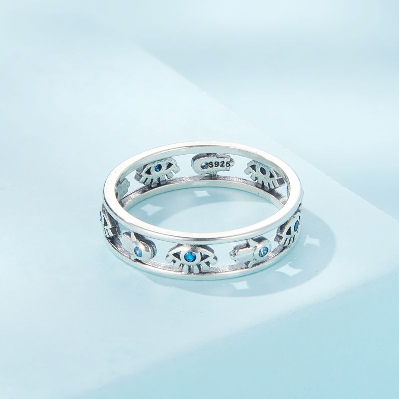 Elegant Simple Style Tassel Sterling Silver Inlay Zircon Rings display picture 2