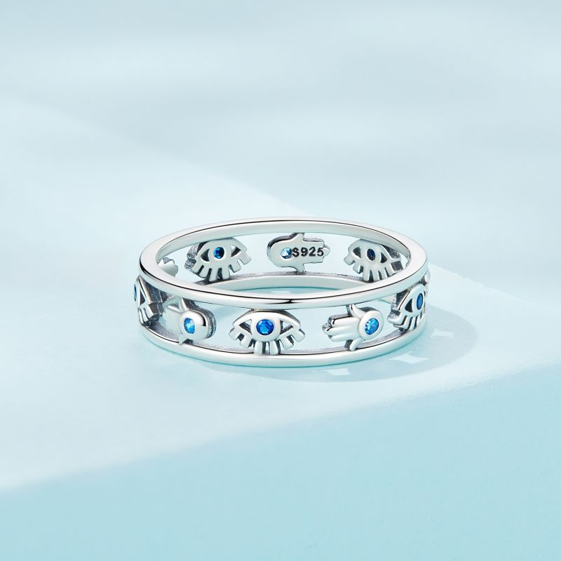 Elegant Simple Style Tassel Sterling Silver Inlay Zircon Rings display picture 3