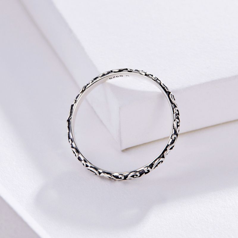 Streetwear Solid Color Sterling Silver Rings In Bulk display picture 4