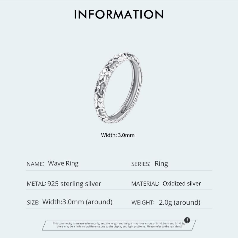 Strassenmode Einfarbig Sterling Silber Ringe In Masse display picture 5