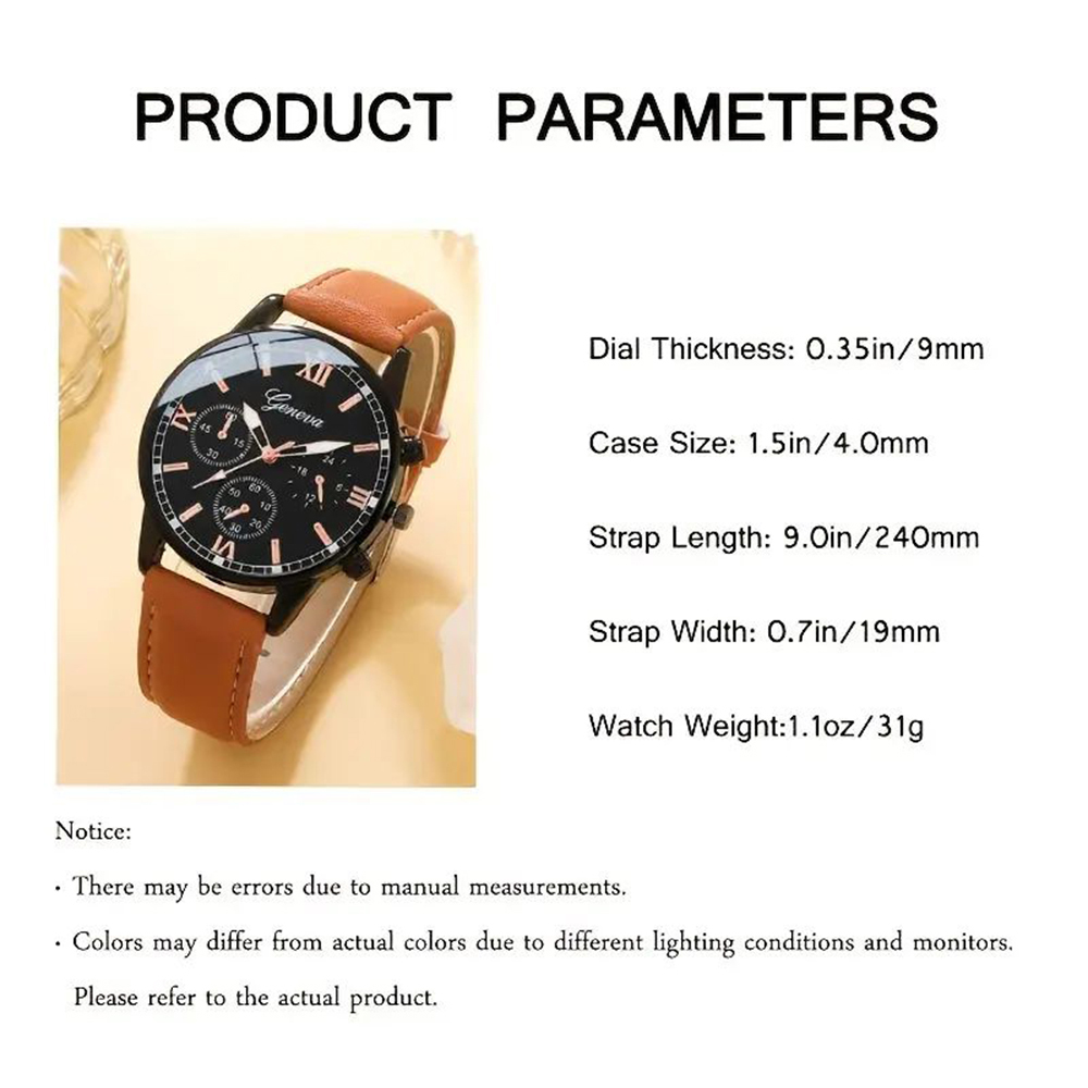 Casual Solid Color Buckle Quartz Men's Watches display picture 2