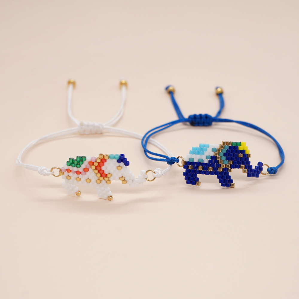 Cute Animal Glass Seed Bead Couple Bracelets display picture 1