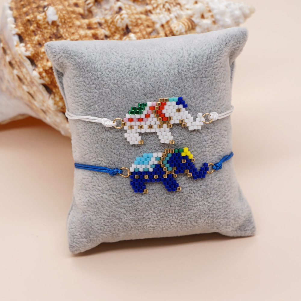 Cute Animal Glass Seed Bead Couple Bracelets display picture 2