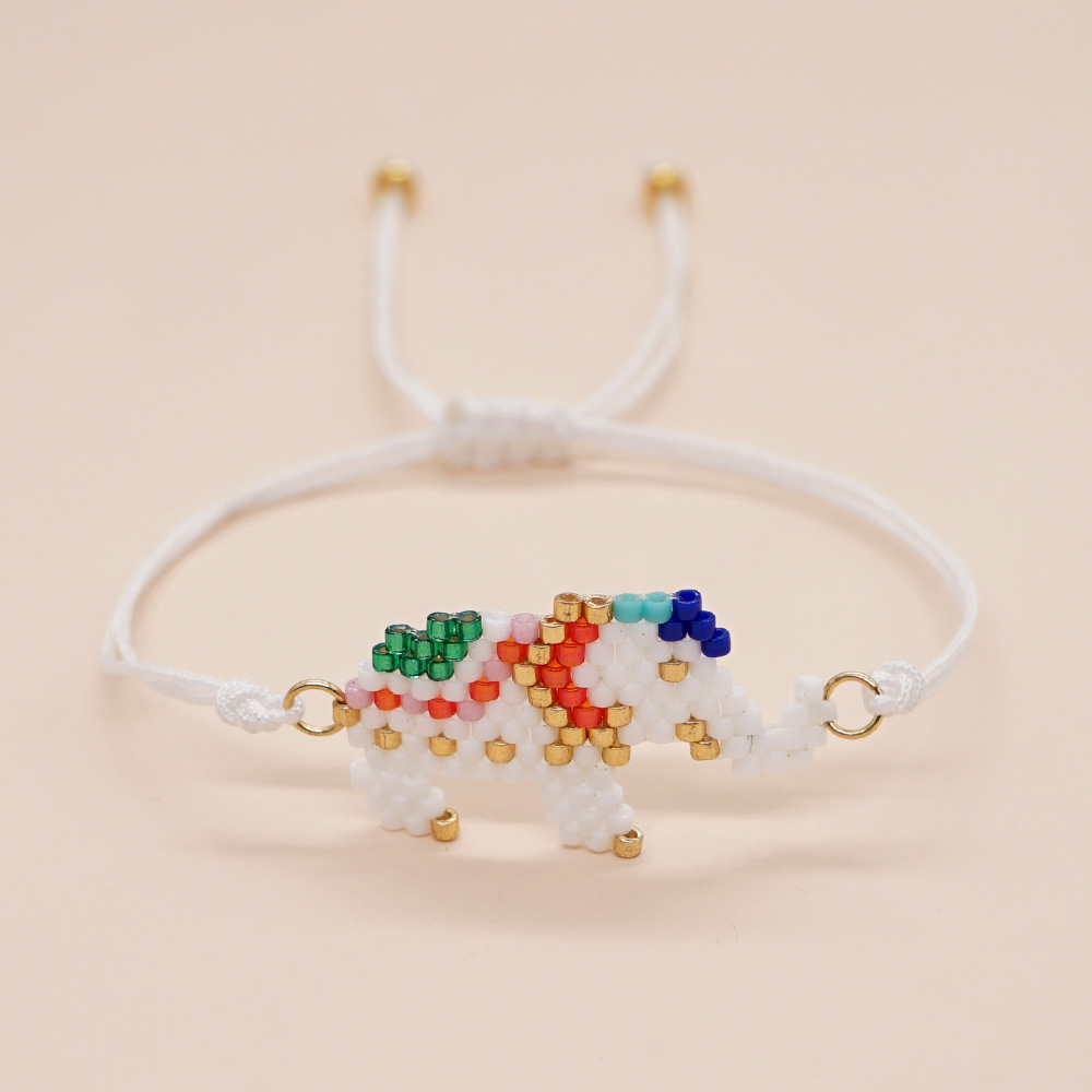 Cute Animal Glass Seed Bead Couple Bracelets display picture 3