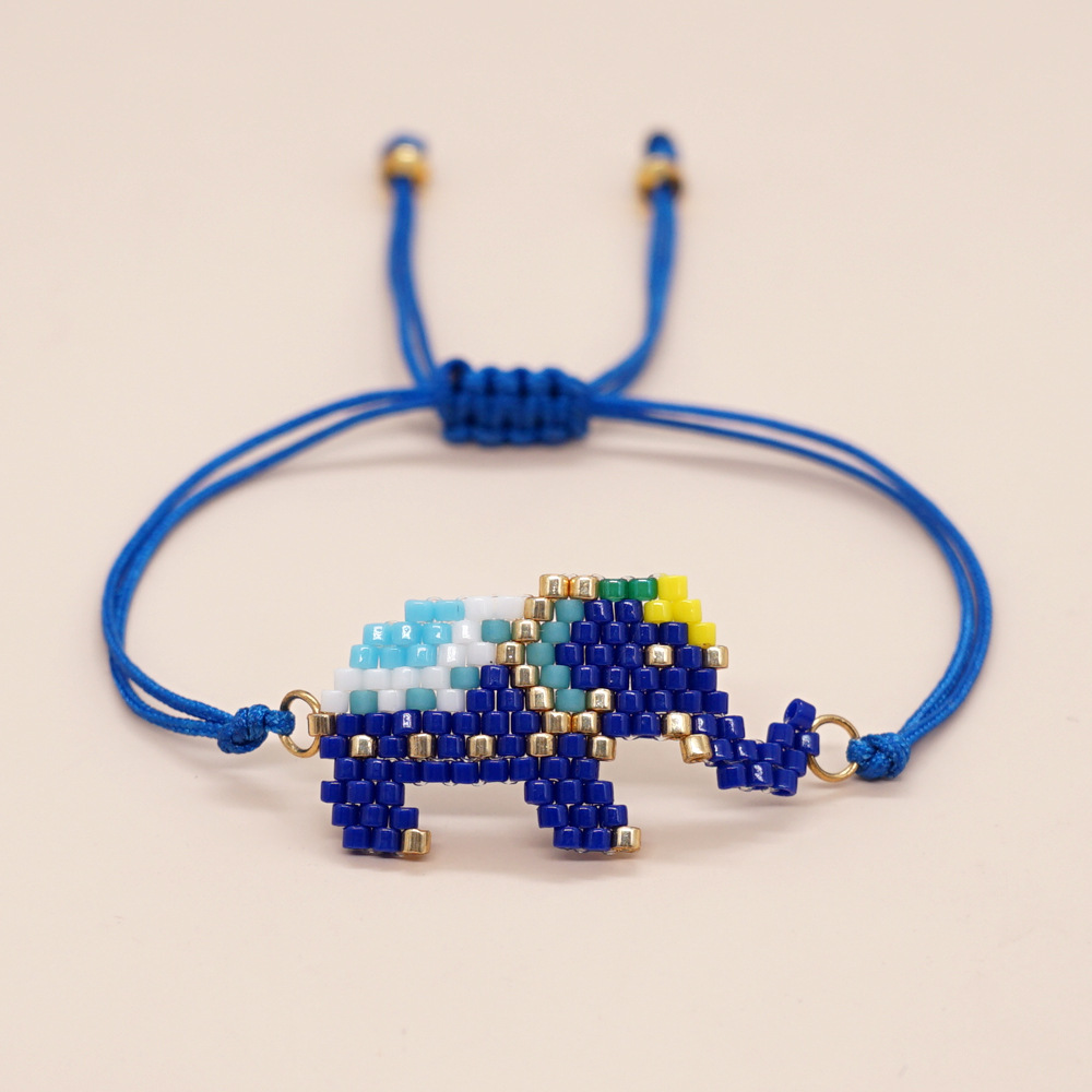 Cute Animal Glass Seed Bead Couple Bracelets display picture 5