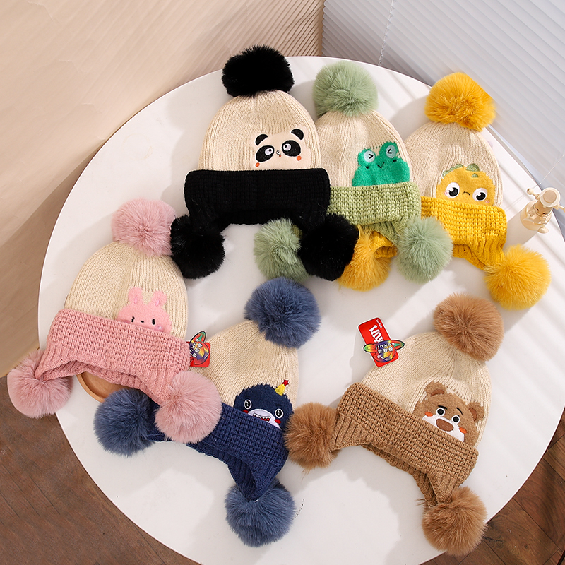 Children Unisex Casual Cute Animal Wool Cap display picture 12