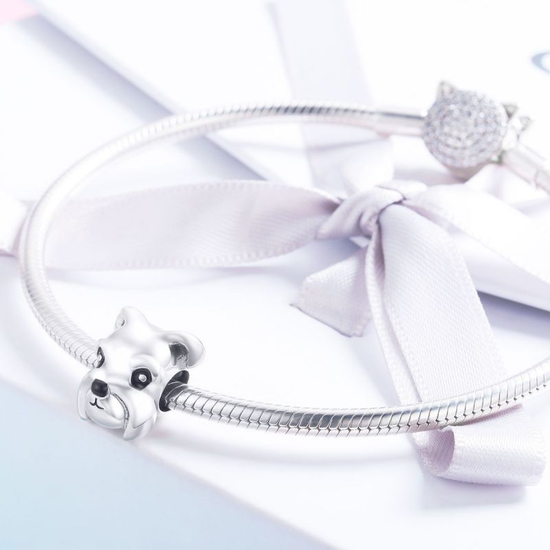 Casual Cute Dog Sterling Silver Jewelry Accessories display picture 4