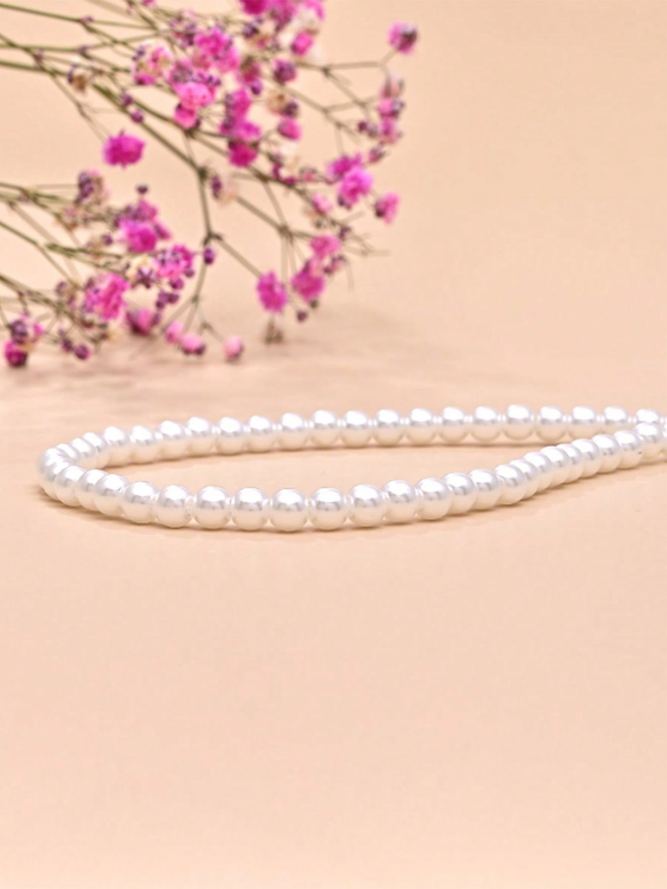 Lady Pearl Alloy Plastic Beaded Women's Necklace display picture 3