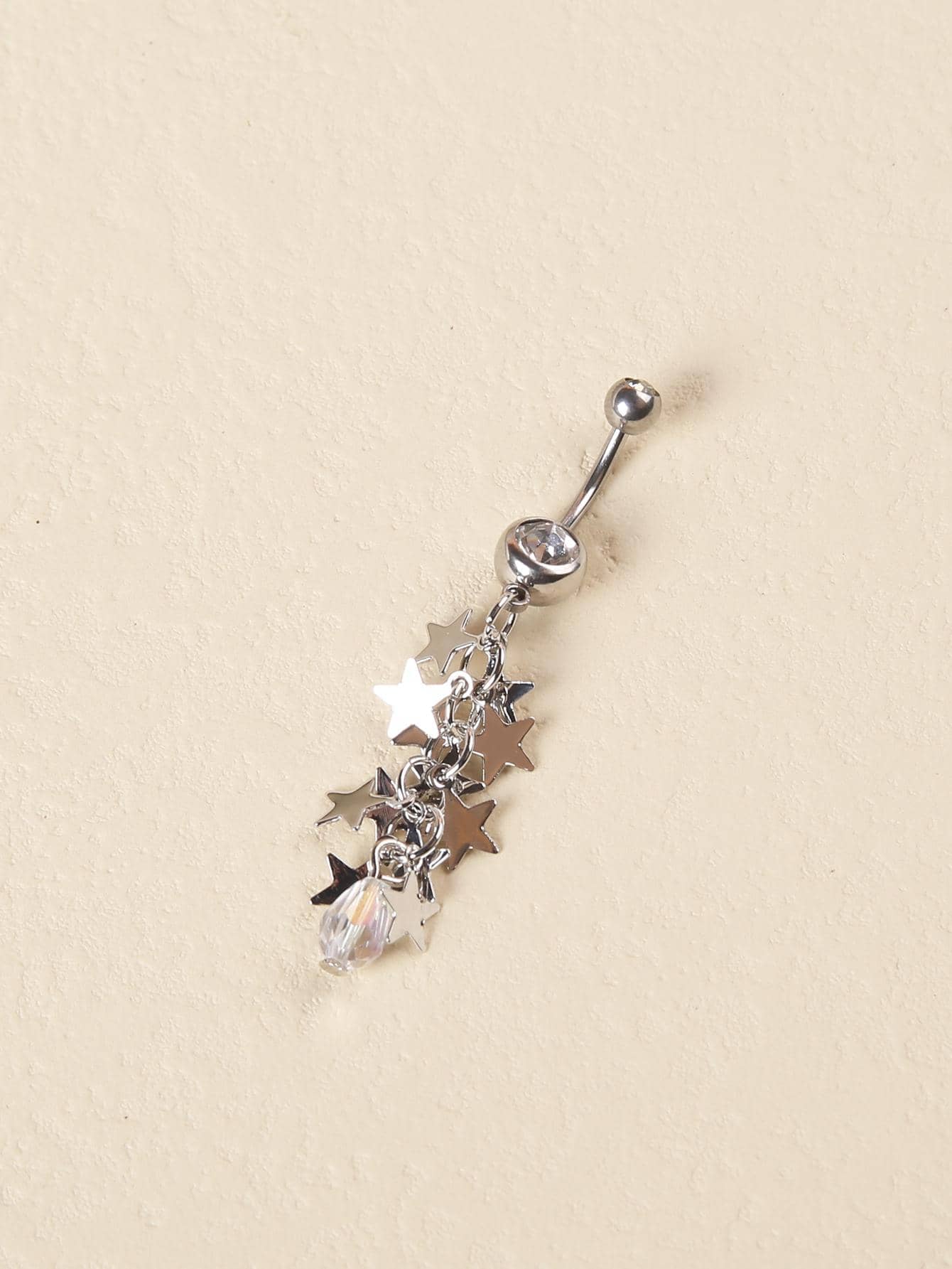 Ig Style Sexy Cool Style Star Stainless Steel Belly Ring display picture 3