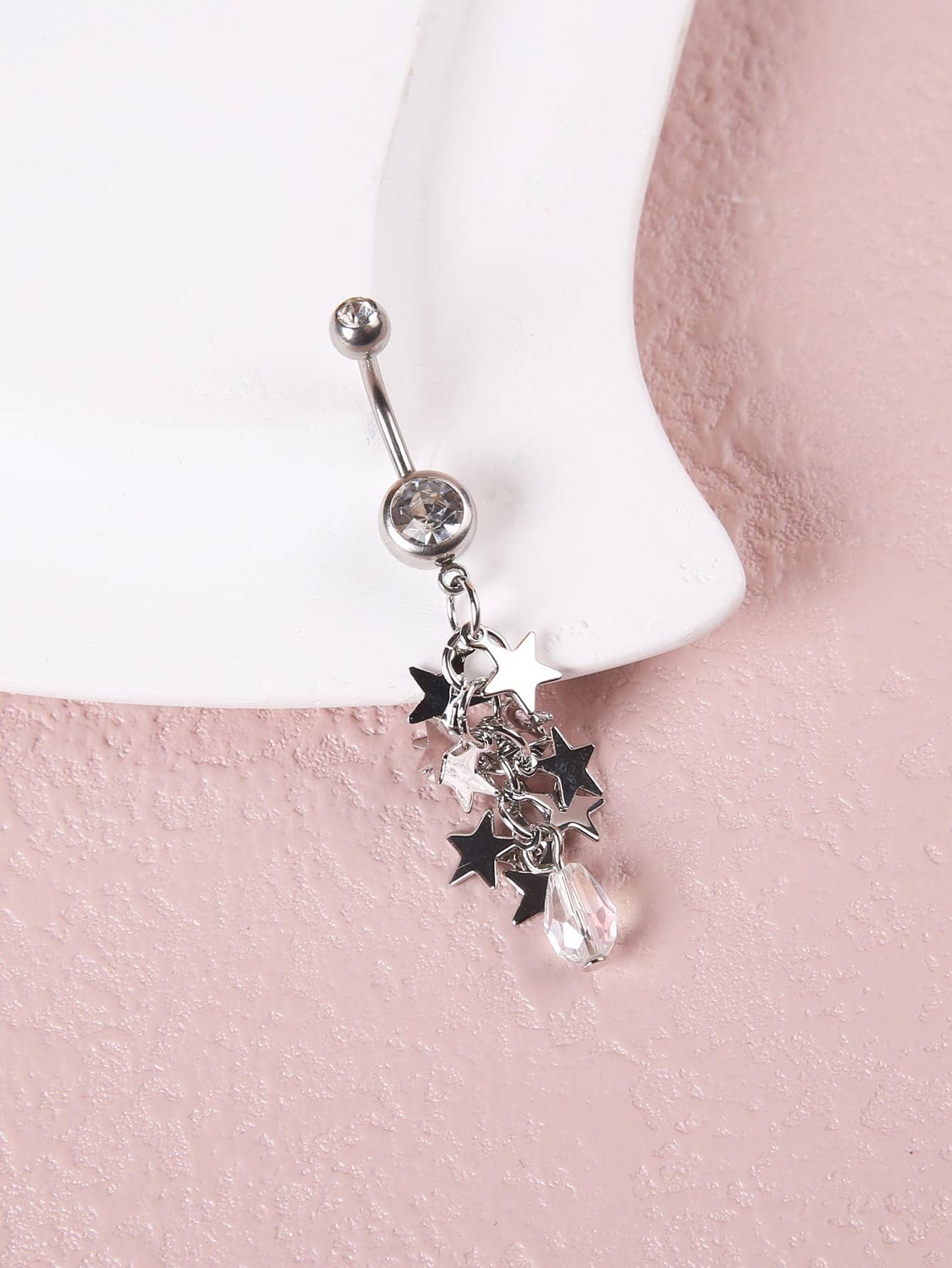 Ig Style Sexy Cool Style Star Stainless Steel Belly Ring display picture 4