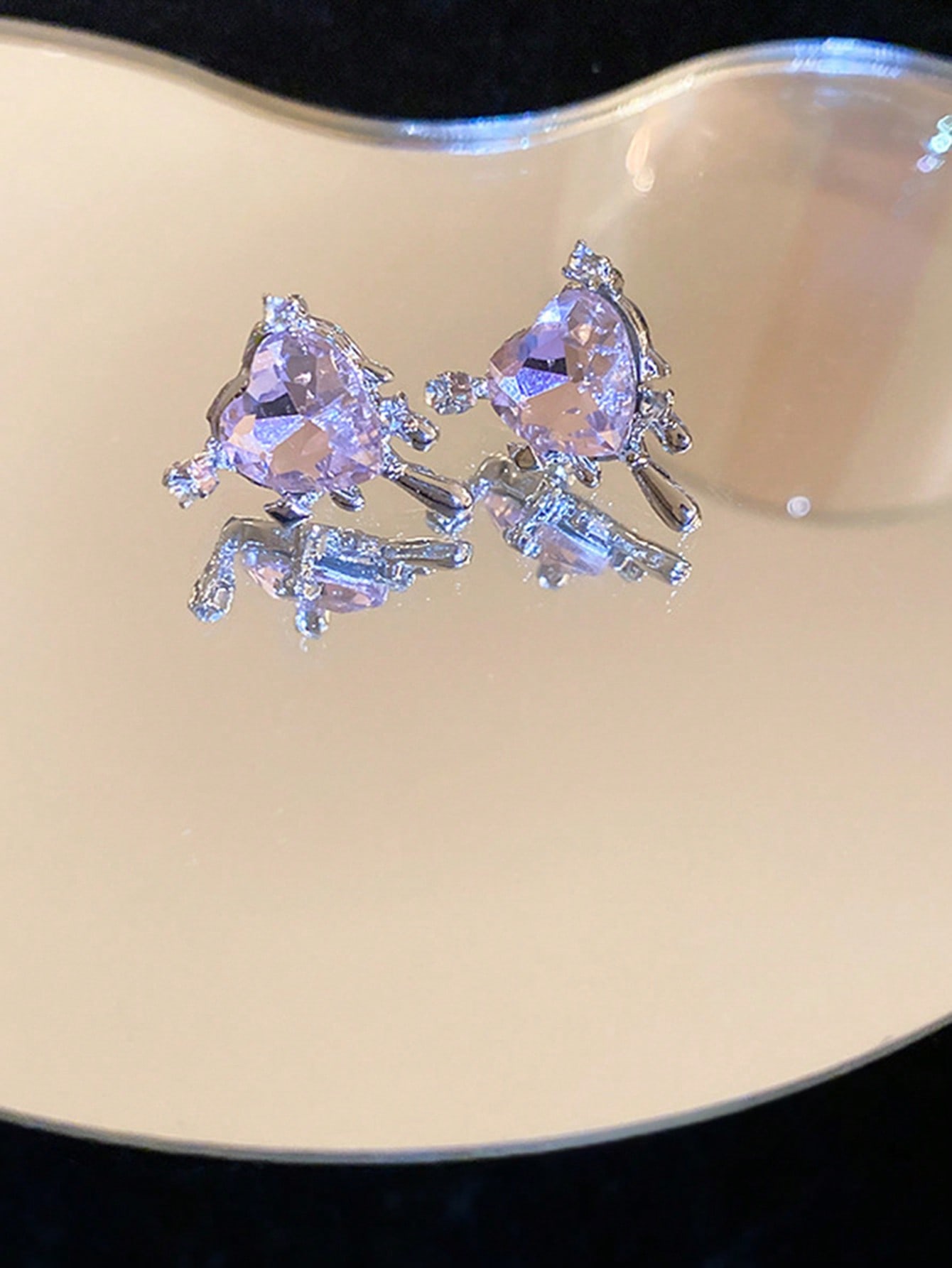 Wholesale Jewelry Ig Style Fairy Style Heart Shape Zinc Alloy Ear Cuffs display picture 1