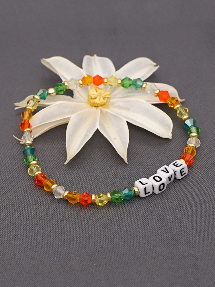 Bohemian Letter Artificial Crystal Handmade Women's Bracelets display picture 6