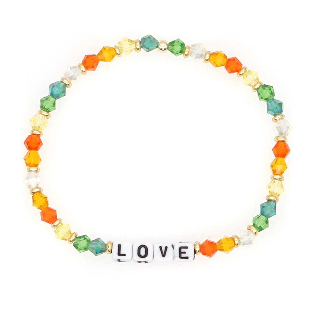 Bohemian Letter Artificial Crystal Handmade Women's Bracelets display picture 8