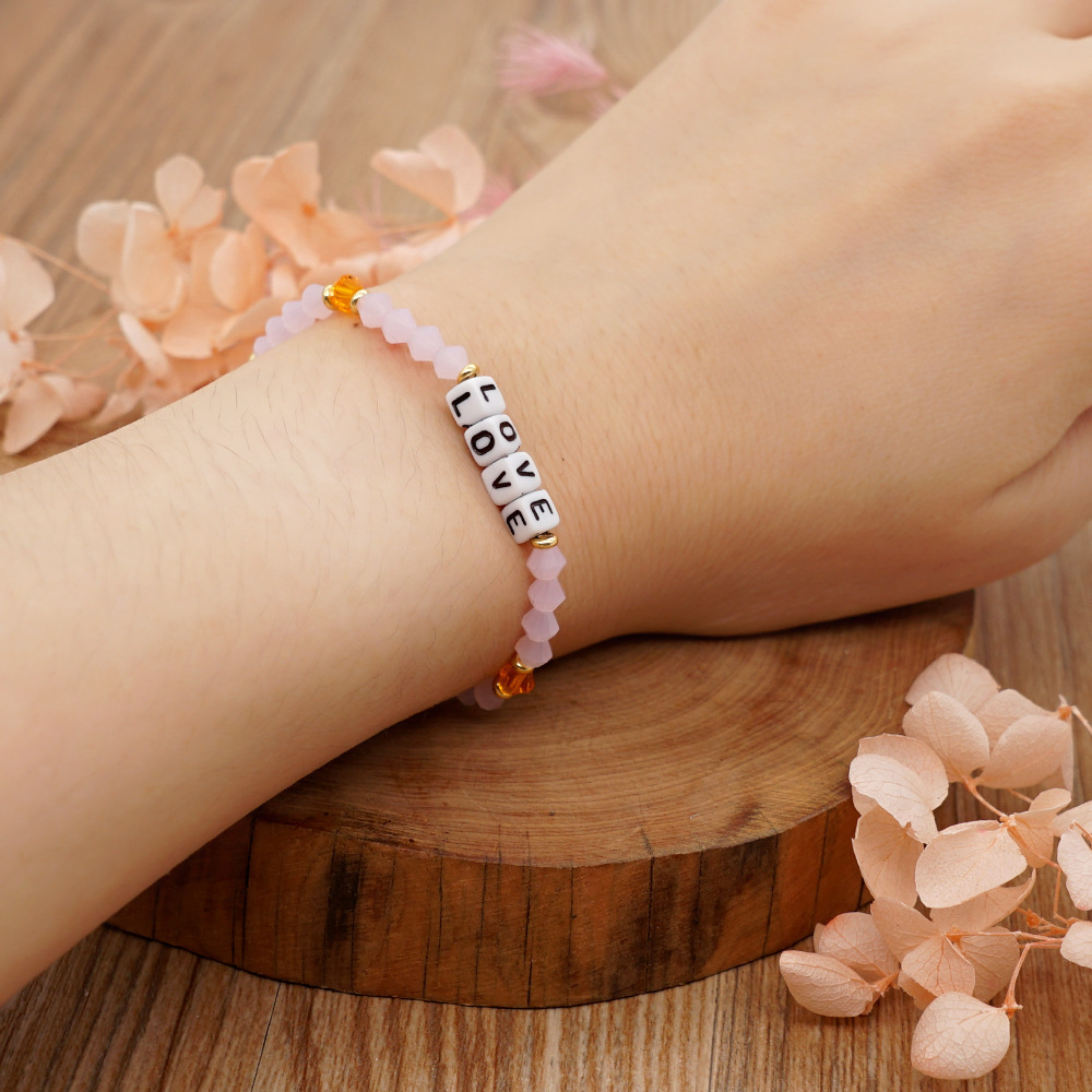 Bohemian Letter Artificial Crystal Handmade Women's Bracelets display picture 9